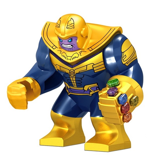 Mô hình lego nhân vật Thanos với viên đá vô cực D032