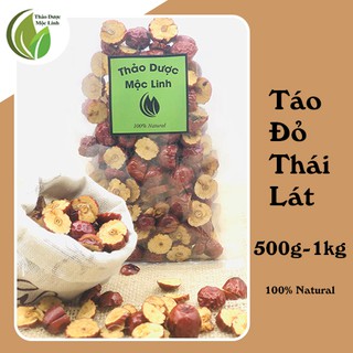 1kg Táo đỏ khô thái lát cao cấp chuẩn chất lượng| Thảo Dược Mộc Linh