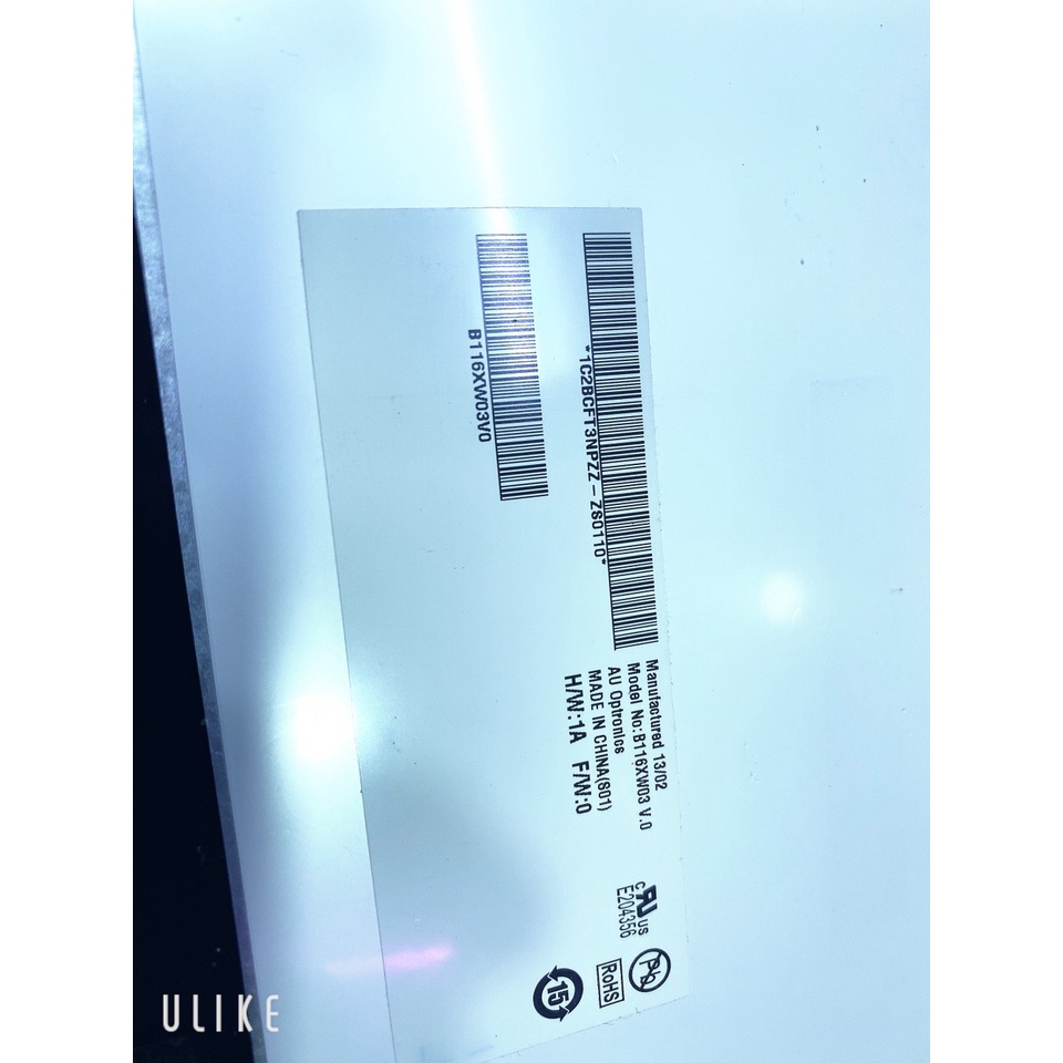 Màn Hình Laptop Led Mỏng 11.6 Slim 40pin B116XW03 V.0 Màn Tháo Máy Đẹp 100% Không Trầy Xước