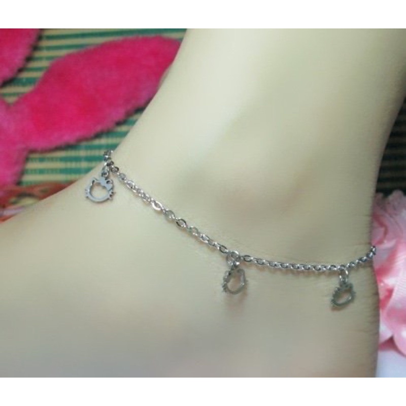 Lắc chân inox không đen giá rẻ nhiều hình xinh