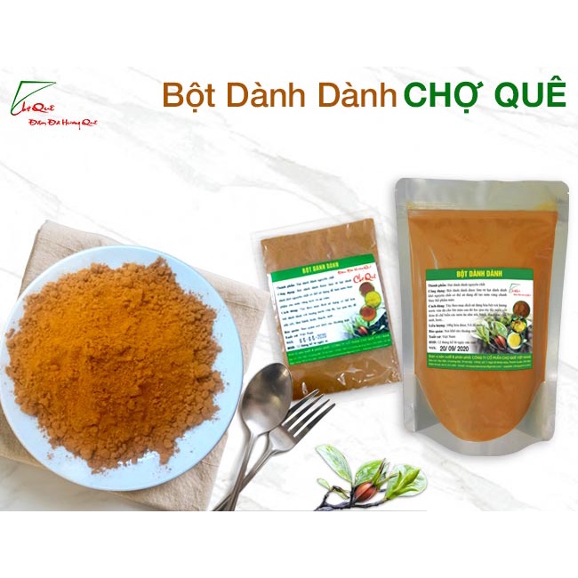 Bột dành dành 100% nguyên chất gói 500g chuyên dùng tạo màu thực phẩm xôi, bánh, thạch, mứt dừa
