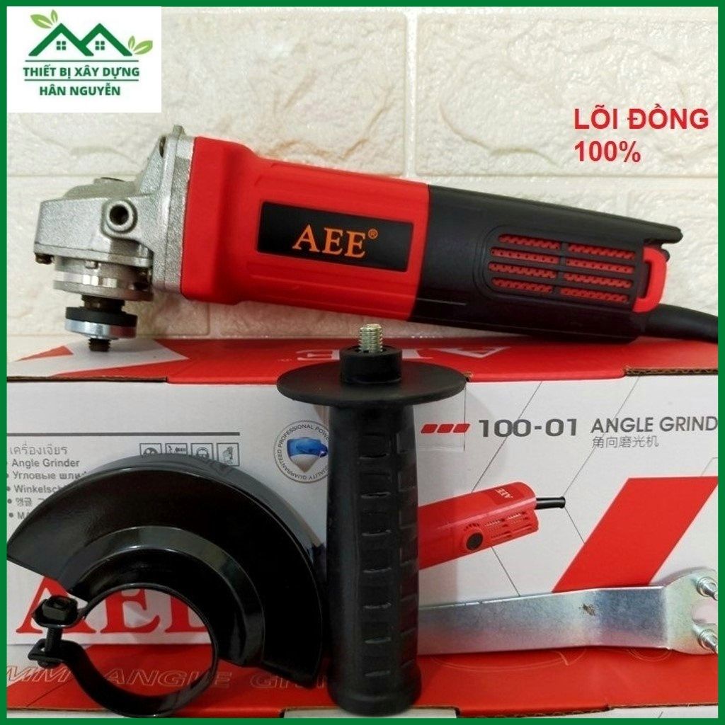 Máy mài cầm tay AEE,công tắc đuôi,lưỡi cắt 100mm chuyên mài,cắt sắt,cắt gạch,cắt đá hoa cương