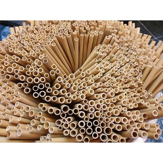 Bó 10 Ống hút tre - Bamboo Straws