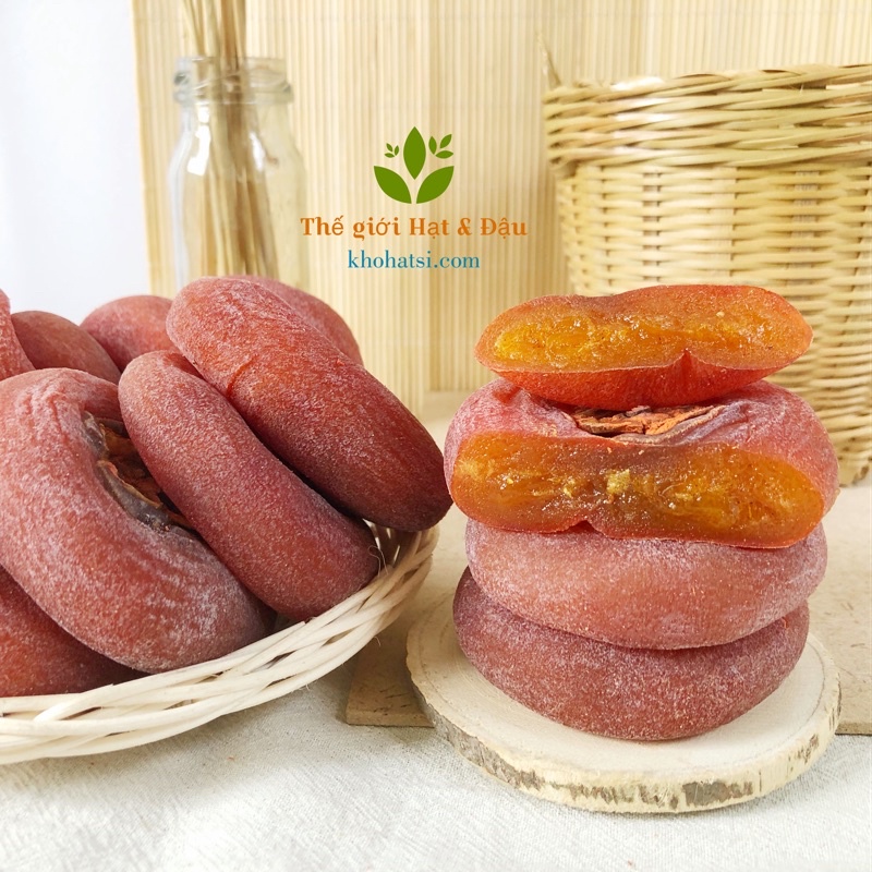 Hồng chén sấy dẻo nguyên trái túi 500g