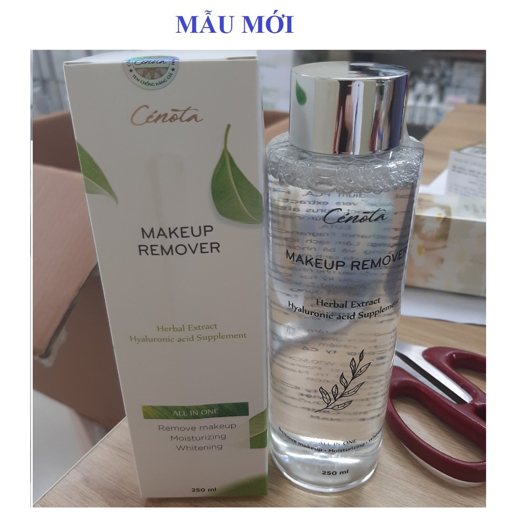 Nước tẩy trang Cenota Makeup Remover 250ml, làm sạch bụi bẩn, dưỡng ẩm cho da mềm mịn - C17