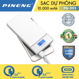 Pin sạc dự phòng PINENG PN-993 10000mAh - Hãng Phân Phối Chính Thức