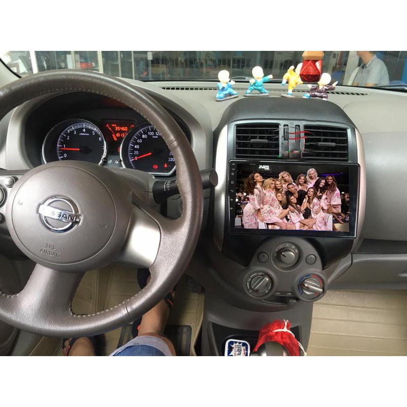 SUNNY ,MÀN HÌNH ANDROI 9 INCHS XE NISSAN SUNNY cắm sim 4G, wifi