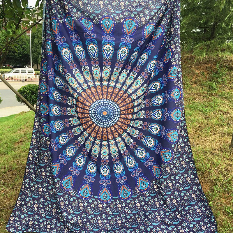 Thảm Treo Tường Họa Tiết Theo Phong Cách Indian Mandala Tapestry Hippie Mandala