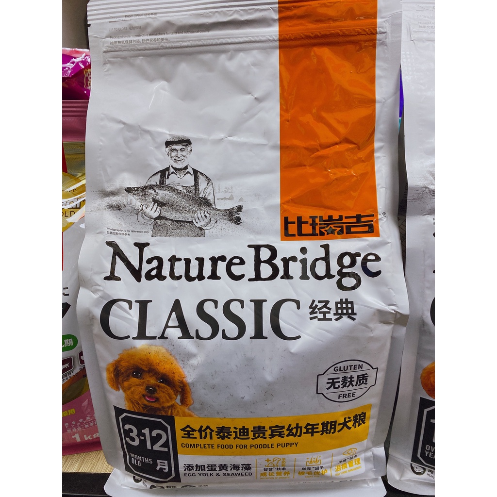 Thức ăn nature bridge dành riêng cho chó Poodle 1,5kg