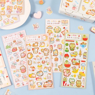 Sticker - nhãn dán hoạt hình hoạt - hình động vật trang trí sổ tay - DIY 9cm x 17cm
