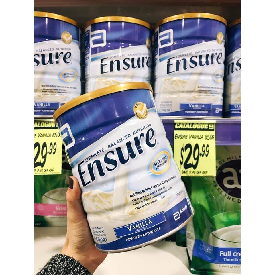 Sữa Ensure Úc 850g cho người lớn - Shop Sunflower