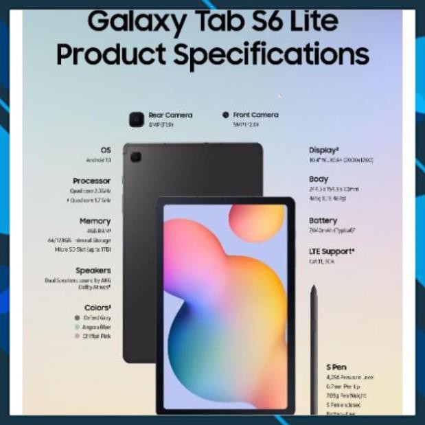 MÁY TÍNH BẢNG SAMSUNG GALAXY TAB S6 LITE LIKE NEW | BigBuy360 - bigbuy360.vn