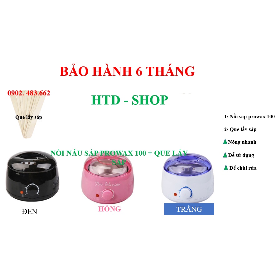 (Wax) Nồi nấu sáp wax lông tặng kèm que wax 1 đổi 1 nếu hàng lỗi