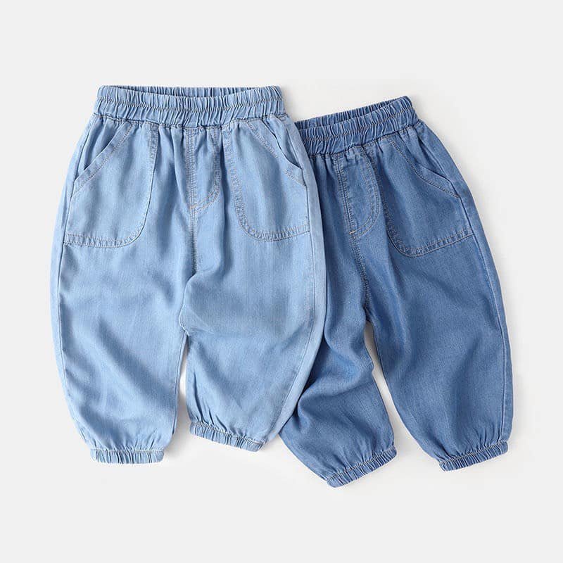 Quần Baggy Denim Dáng Rộng Phong Cách Hàn Quốc Cho Bé Trai Bé Gái 1-7 Tuổi Thời Trang Trẻ Em Bí Kids