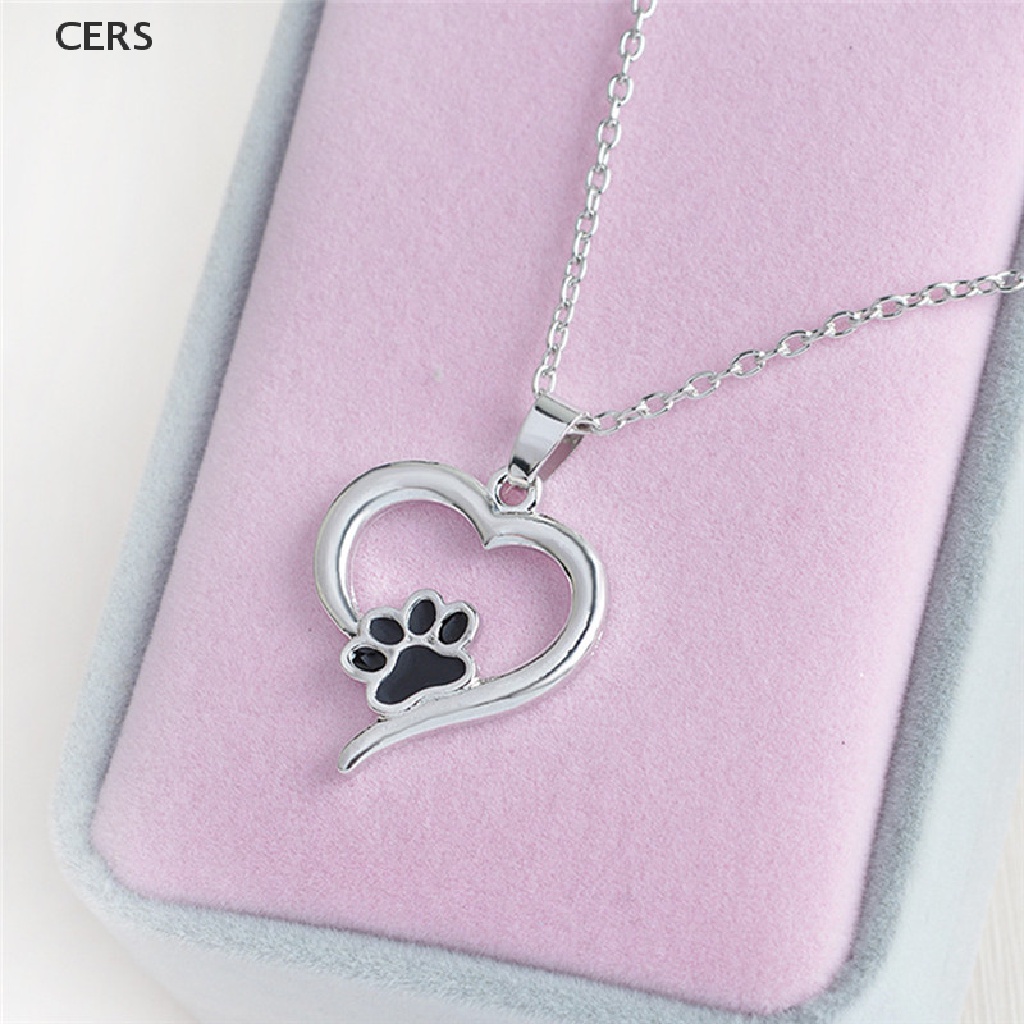 Vòng cổ Mặt Hình Dấu Chân Chó Mèo Dễ Thương