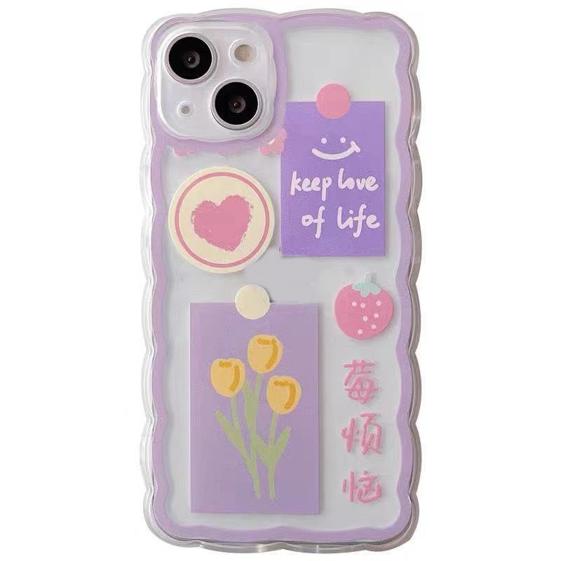 Ốp Điện Thoại TPU Silicon Mềm Hình Trái Tim Cho iPhone 13 Pro Max/12/11/XS/ XR/ X/ 8/ 7/6S Plus Mini SE 2020