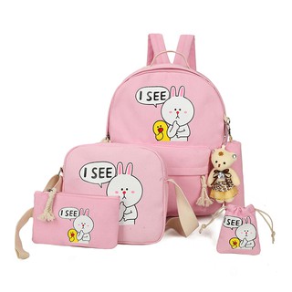 BỘ BALO TÚI XÁCH KUTE ĐẾN TRƯỜNG (5 MÓN)