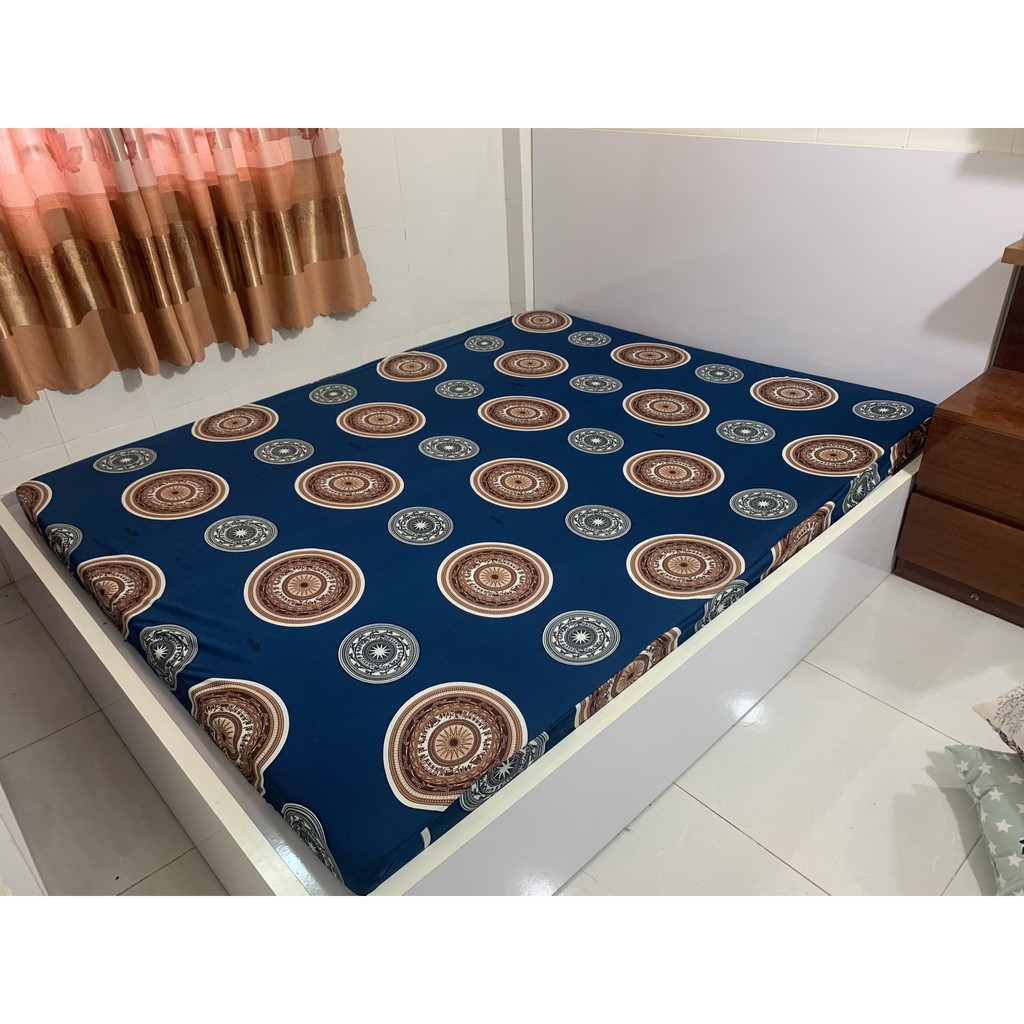 Trọn bộ ga gối thun lạnh 3D Hàn Quốc - Mã 01 | BigBuy360 - bigbuy360.vn