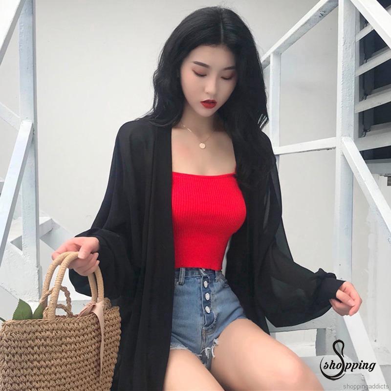 Áo khoác cardigan dài tay chống nắng thời trang nữ tính | BigBuy360 - bigbuy360.vn