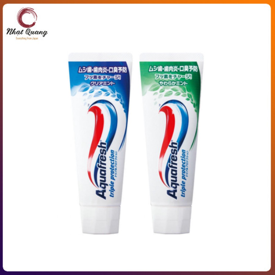 Kem đánh răng Aquafresh Triple Protection 140g hàng nội địa Nhât Bản cộng thêm 20G