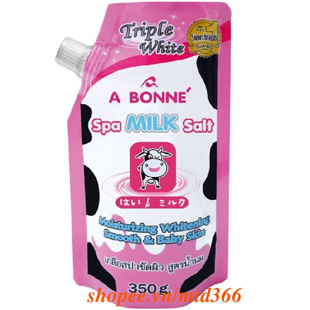 Muối Tẩy Tế Bào Chết 350G A Bonne Thơm Hương Sữa Hạt Trung,