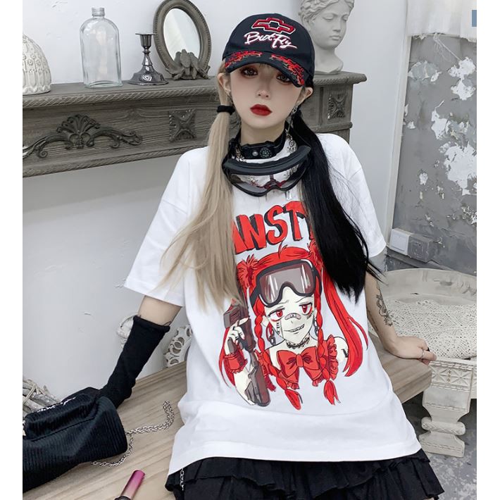ÁO THUN, ÁO PHÔNG TAY LỠ UNISEX FORM RỘNG OVERSIZE ANIME M191