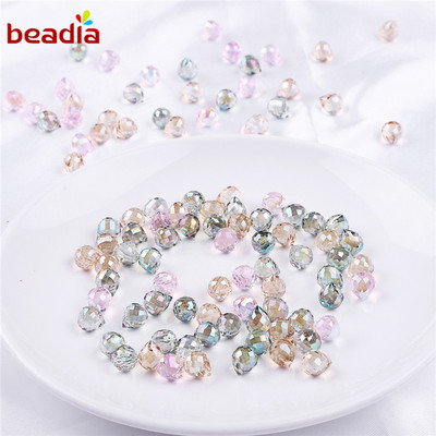 Beadia Mặt Dây Chuyền Pha Lê Hình Giọt Nước Có Lỗ Dùng Làm Trang Sức