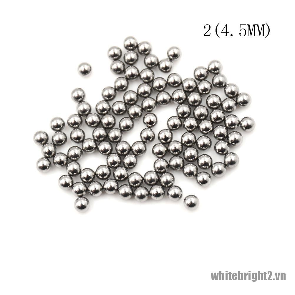 Set 100 bóng thép bạc 4/ 4.5/ 5/ 5.5mm