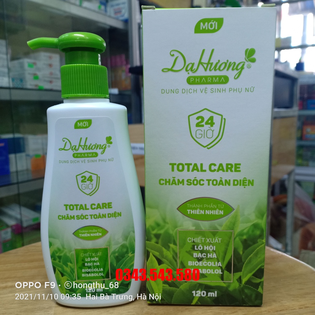 DDVSPN Dạ Hương Pharma MỚI chai vòi 120ml