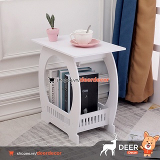 Bàn Trà, Kệ Bàn Để Sách Đa Năng - Vuông Tròn - DEER DECOR