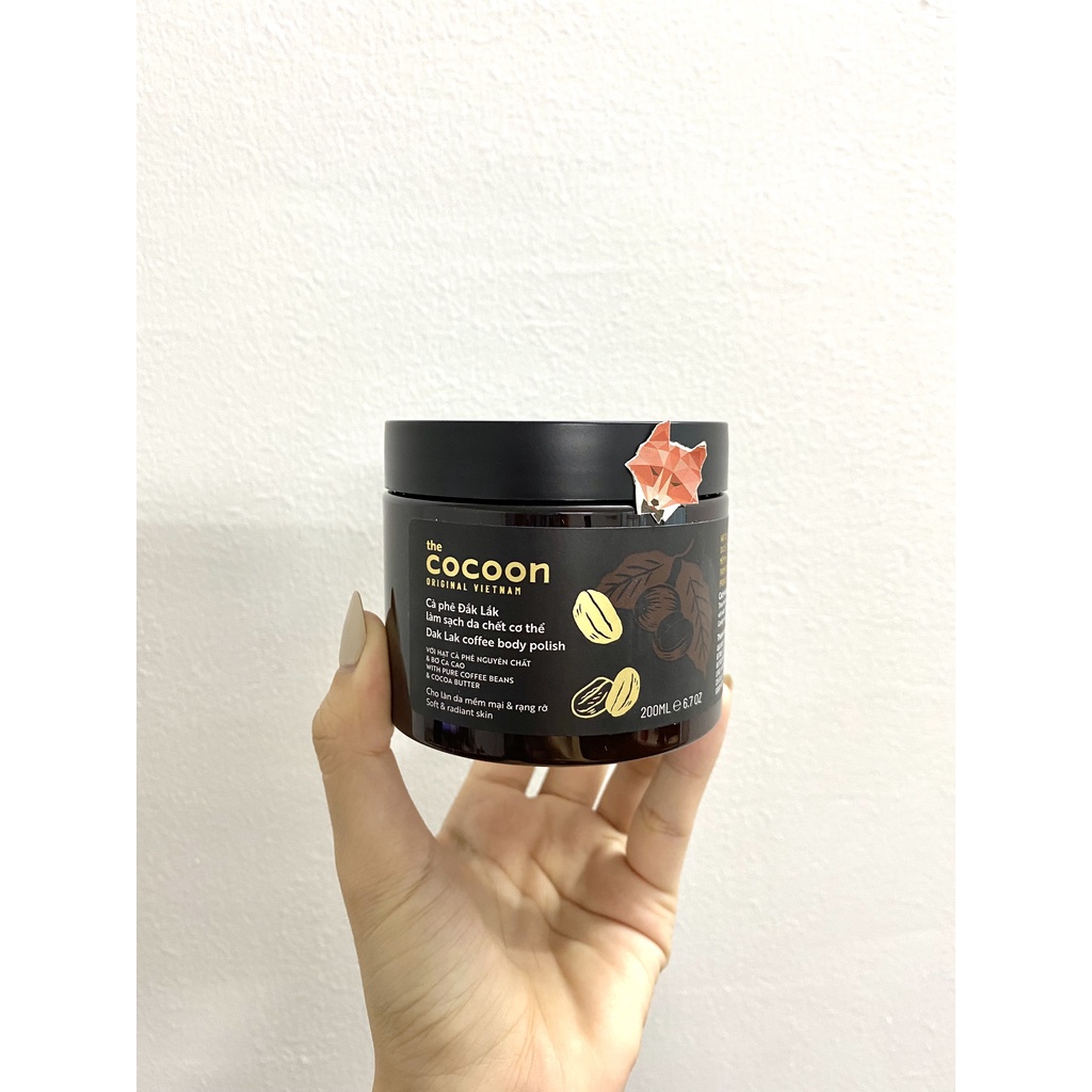 Tẩy tế bào chết body cà phê Đắk Lắk Cocoon 200ml