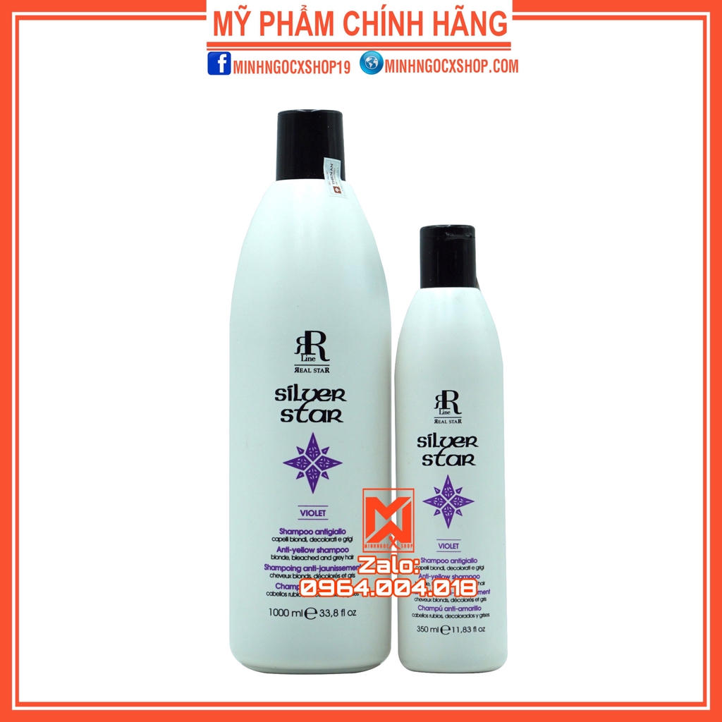 Dầu gội tím khử vàng THERAPY STAR SILVER 350 -1000ml chính hãng