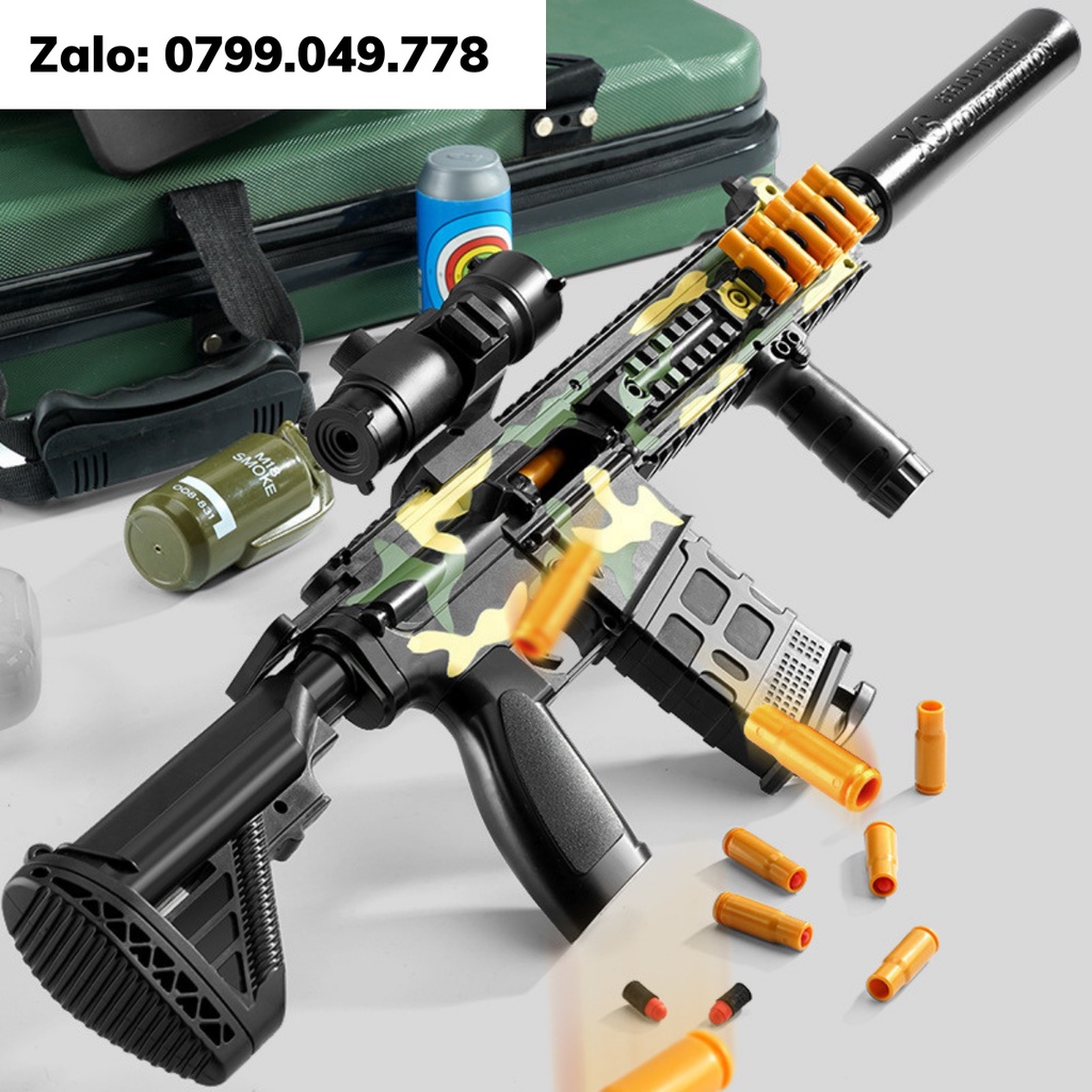 Toy đồ chơi cho bé đồ chơi trẻ em nerf m4 m416 bắn thanh xốp văng shell mô hình figure decor giá rẻ cao cấp gaming vip