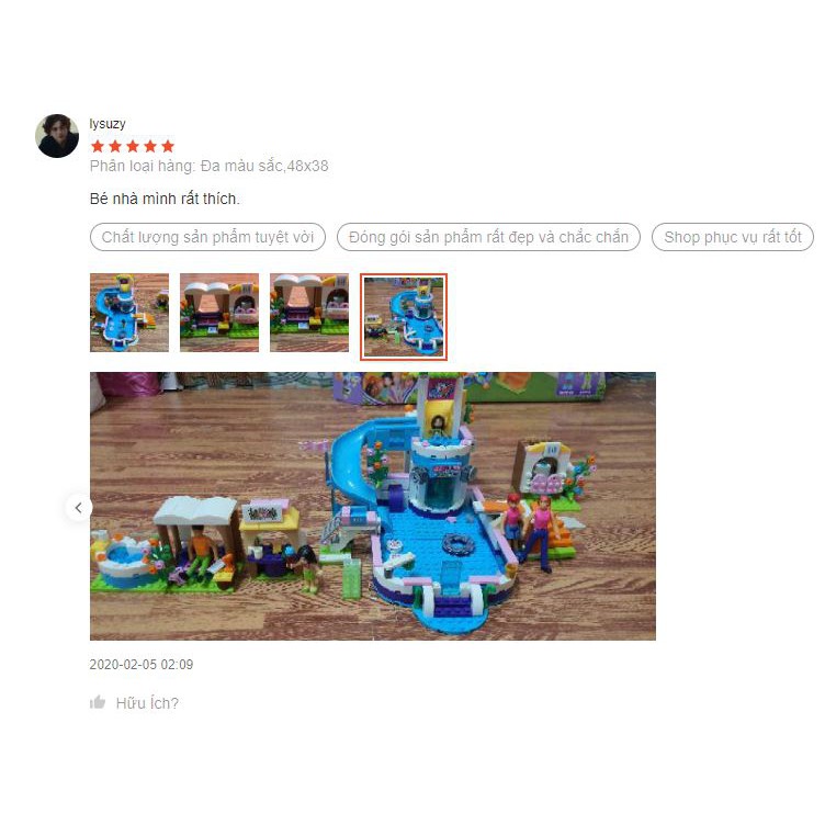Bộ Lego Xếp Hình Friends Công Viên Vui Chơi 💎 Có 550 Chi Tiết 💎 Lego Ninjago Lắp Ráp Đồ Chơi Cho Bé