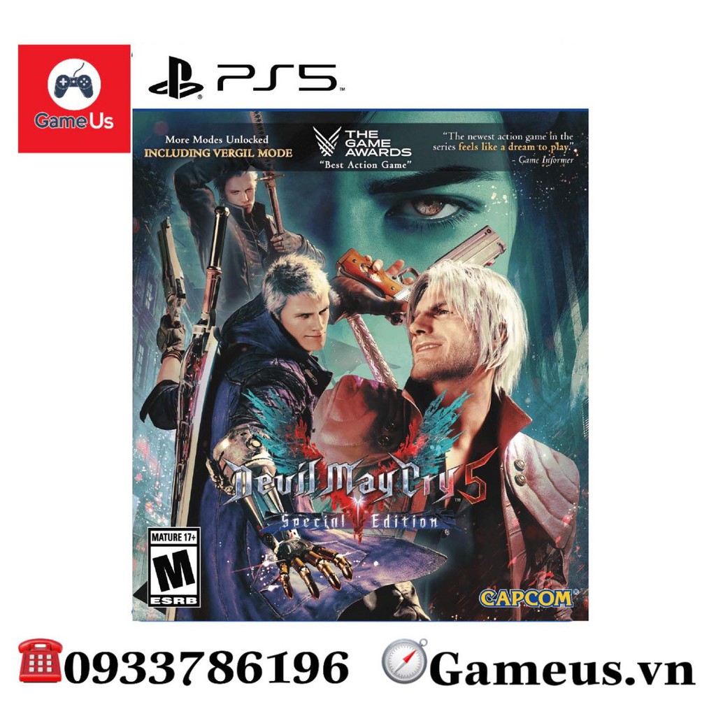 Đĩa Game Ps5 : Devil May Cry 5 Special Edition Hệ US