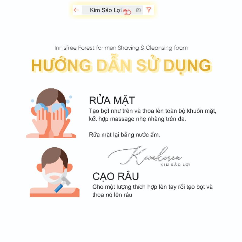 Sữa rửa mặt Innisfree DÀNH CHO NAM làm sạch sâu ngăn ngừa mụn thay bọt cạo râu Innisfree Forest For Men Saving
