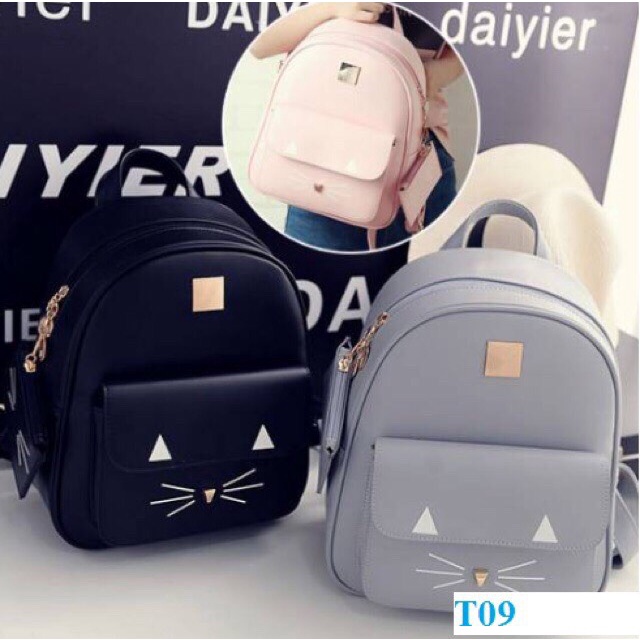 Balo Thời Trang sinh viên học sinh Da Mini Vừa Sách Cực Cute