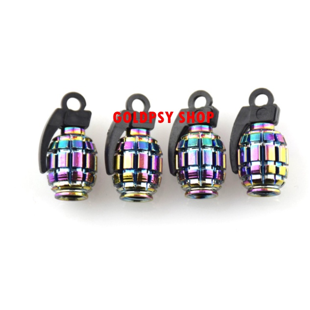 Ốc van vòi hình Luu Dan - Ốc chân van ô tô xe máy nhôm CNC Monster ( 1 đôi )