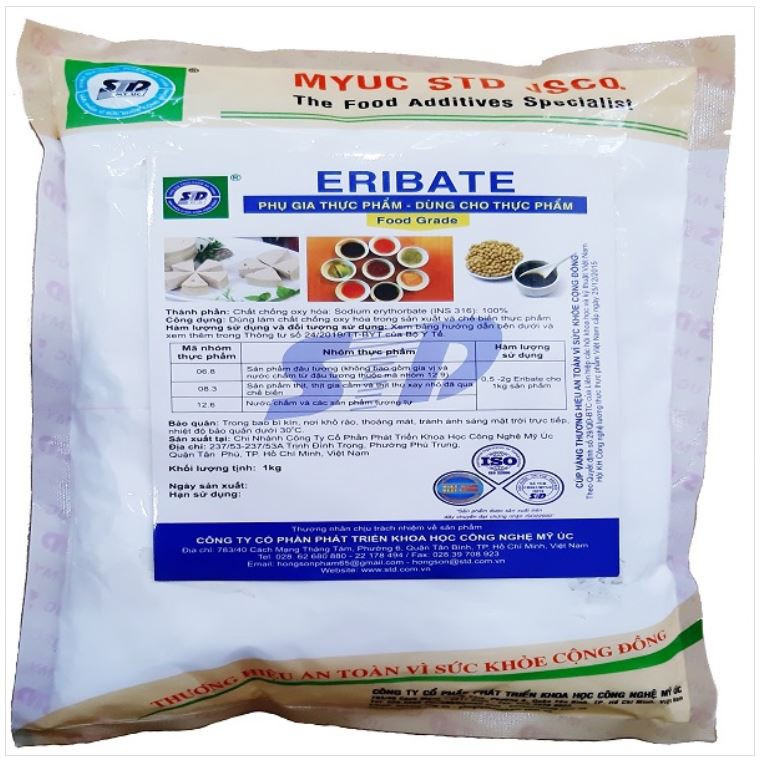 ERIBATE phụ gia giúp giữ được màu sắc ổn định, ức chế hoạt động của các vi khuẩn trong sản phẩm nước mắm, tương ớt