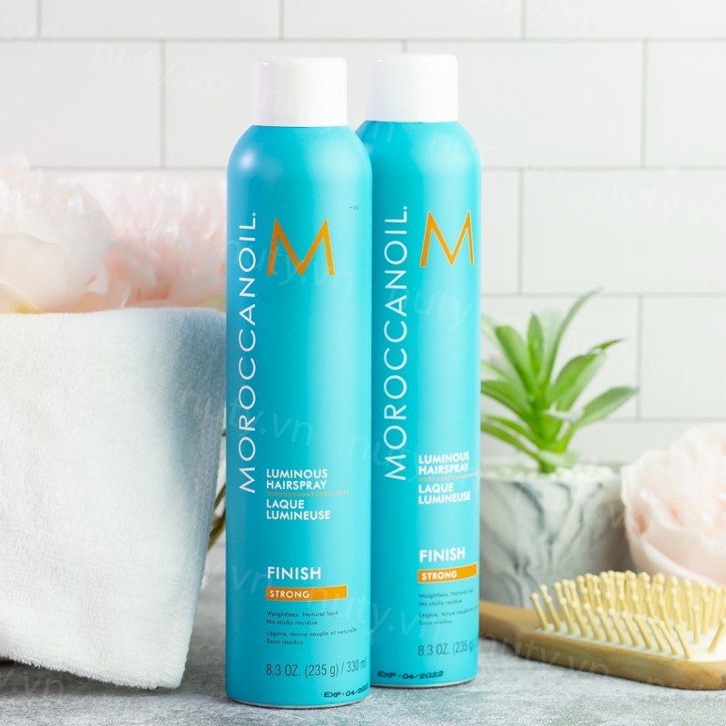 Keo Gôm Xịt Giữ Nếp Tóc Linh Hoạt Moroccanoil Finish Luminous 330ml