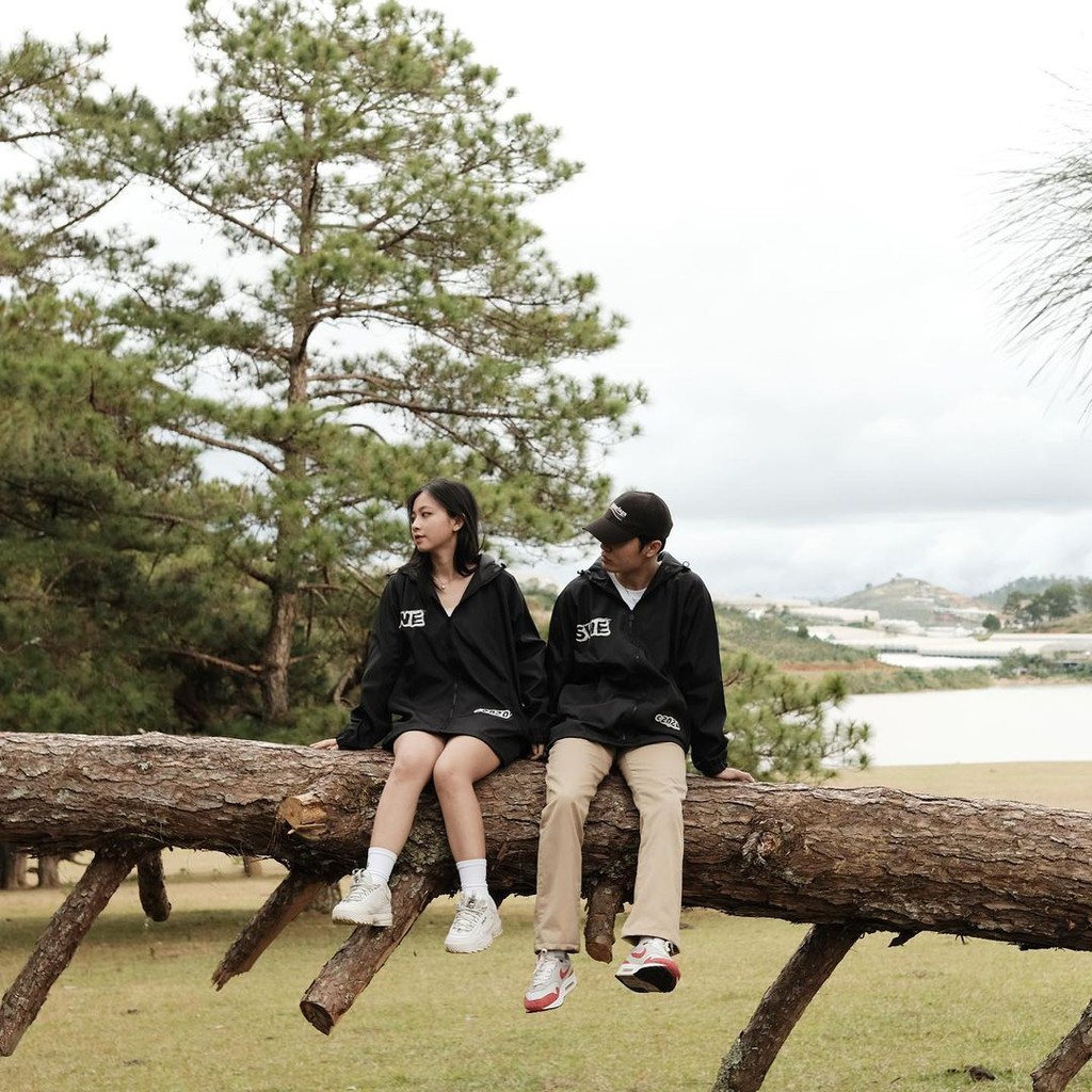 Áo Khoác Dù SWE SMOKE Dây Kéo Form Rộng Ulzzang Unisex