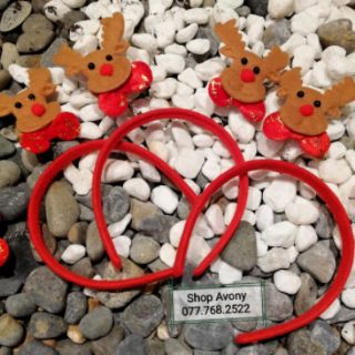 Cài tóc Noel hình tuần lộc