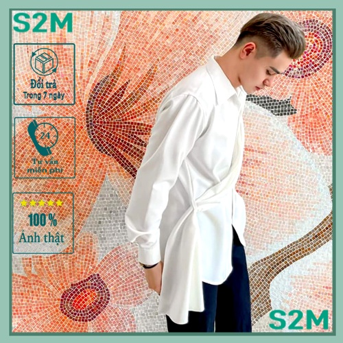 Áo Sơ Mi Nam Thiết Kế,, From Rộng Style Hàn Quốc