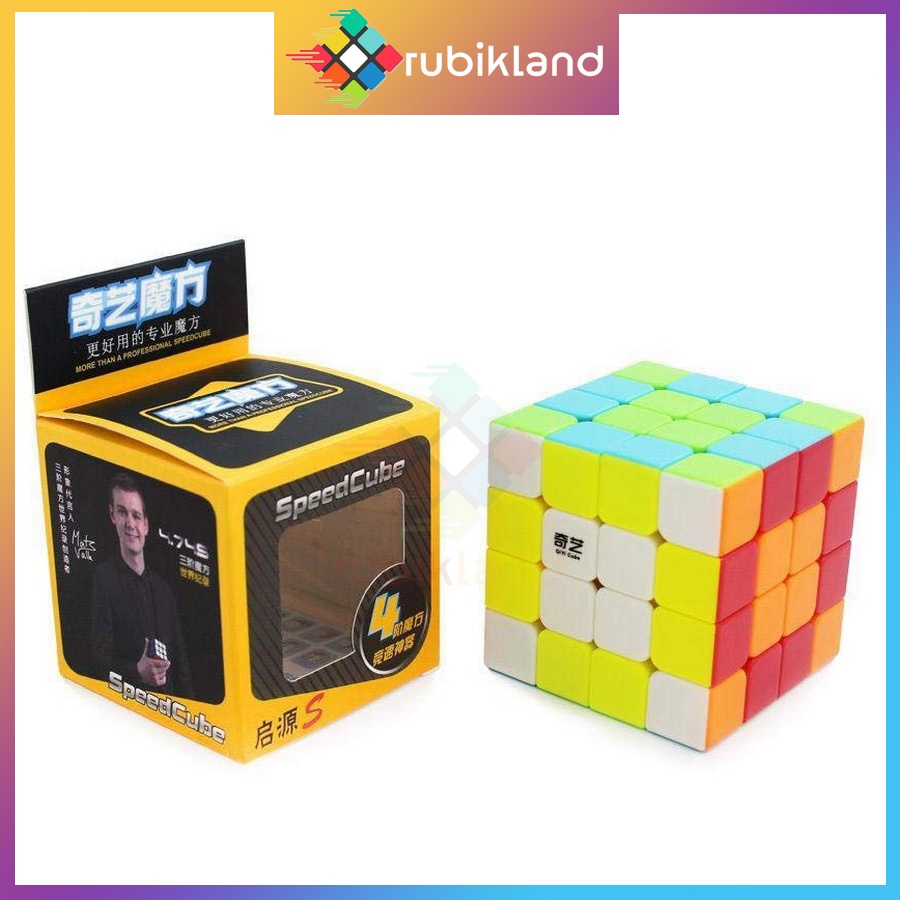 Rubik 4x4 QiYi QiYuan S Rubic 4 Tầng Stickerless Không Viền Cao Cấp Đồ Chơi Trí Tuệ