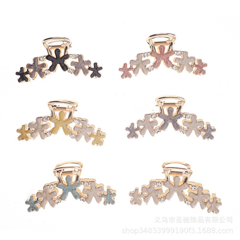 Kẹp tóc FREESHIP Giảm 1k Khi Nhập [GENZ123] Kẹp Tóc Kim Loại Đính Hoa Sang Trọng