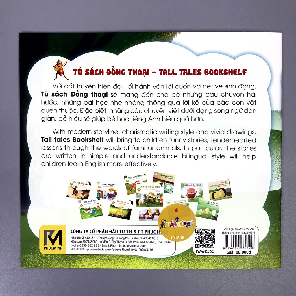 Sách - Tủ Sách Đồng Thoại - Tall Tales Bookshelf - Song ngữ (6 quyển lẻ tùy chọn) | BigBuy360 - bigbuy360.vn