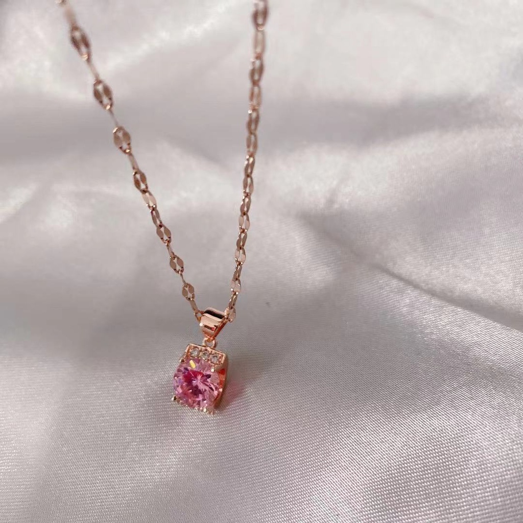vòng cổ Mạ Vàng 18k Thiết Kế Đơn Giản Cho Nữ