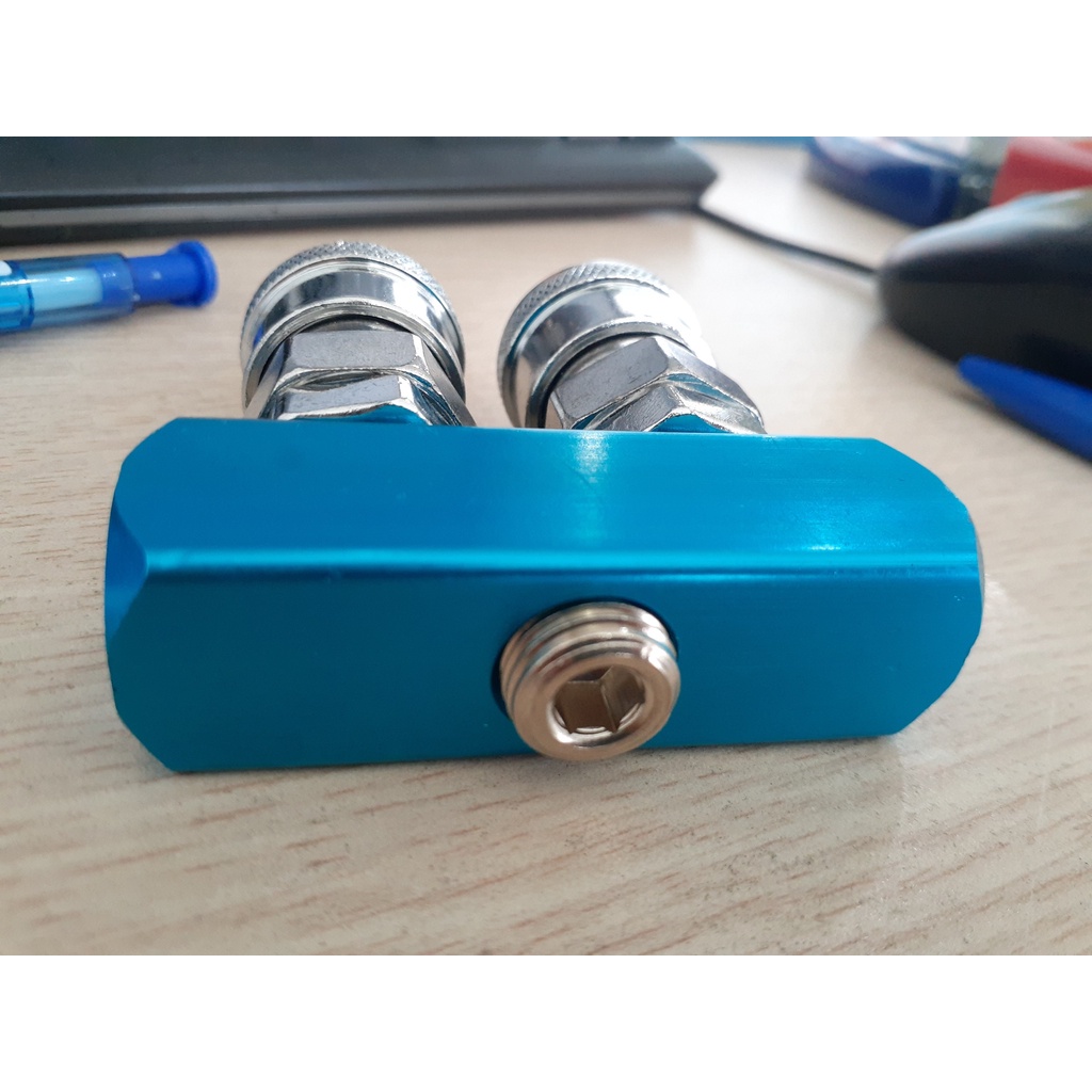 Thanh chia khí nhiều cổng chia 2,3,4,5 ren trong 1/4, Bộ chia khí nhiều cổng SML2, SML3, SML4, SML5