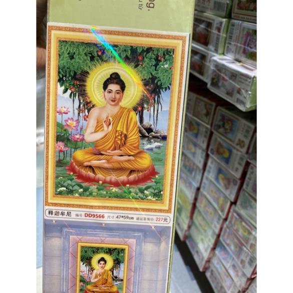Tranh đính đá Phật thích ca mâu ni   dream valley 47*59 D9566 ( chưa đính)