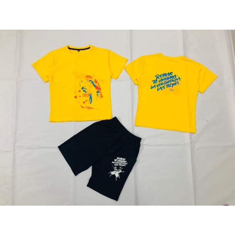 Bộ tay ngắn quần đùi thun cotton 100% chính phẩm hàng shop cho bé trai size cồ